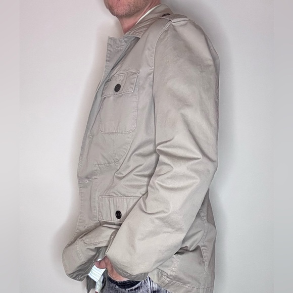 Banana Republic old money safari jacket, tan, Medium, Trench coat - Picture 5 of 5